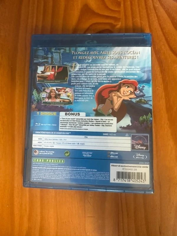 blu-ray de kleine zeemeermin disney – photo 4